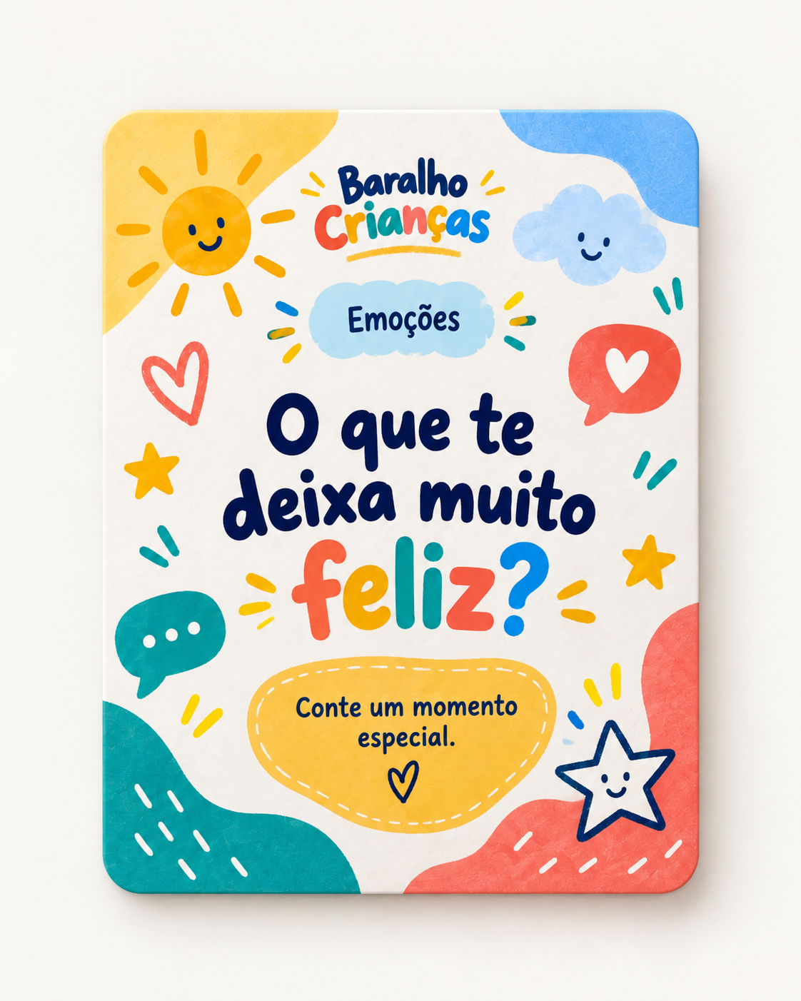 Carta sobre emoções: O que te deixa muito feliz?