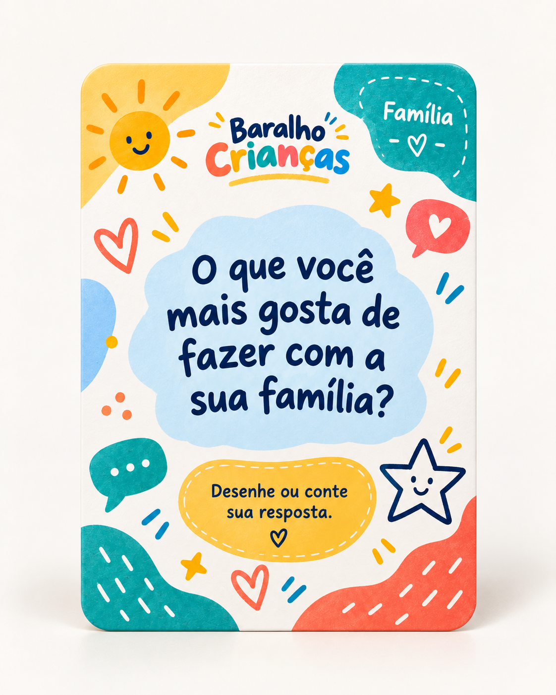Carta sobre família: O que você mais gosta de fazer com a sua família?